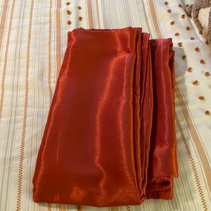 Rust orange blackout curtains